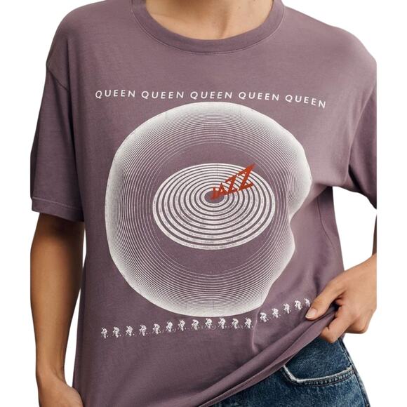 LETLUV Queen Jazz Graphic Tee Various Sizes New w/o Tag MSRP $78 Anthropologie - Picture 3 of 6